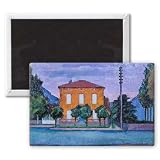 Antiquites, Ferme, 2004 (oil on board) by.. - 3x2 inch Fridge Magnet - large magnetic button - Magnet