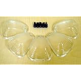 Recon 264142CL Clear Cab Roof Lights 1999-2012 Ford Super Duty (5-Piece Set)