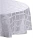 Kitchen & Housewares : Lenox Laurel Leaf 90-Inch Round Tablecloth, Platinum