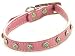 Collar - Spike Synthetic Leather Collar in Pink