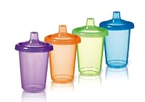 Munchkin 4 Pack Re-Usable Twist Tight Spill Proof Cup, 10 Ounce, Colors May Vary