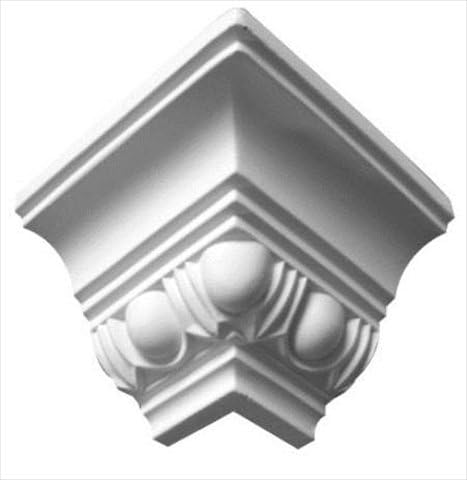 2-3/4 in. x 3-1/8 in. x 4-1/2 in. Egg and Dart Polyurethane Crown Outside Corner Moulding