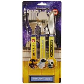Disney Pixar WALL-E 3pc Childrens Cutlery Set