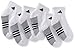 adidas Kids-Boy's/Girl's Cushioned Quarter Socks (6-Pair), White/Black/Light Onix, 9-11