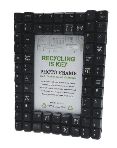 Two's Company 4-Inch by 6-Inch Recycled Keyboard Frame