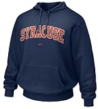 Syracuse Orange Blue Embroidered Hooded Sweatshirt By Nike (S=36)