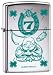 Zippo Lighter - Lucky Charms Charmed Buddha, Four Leaf Clover, High Polish Chrome, 62...