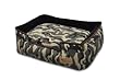 P.L.A.Y. Pet Lifestyle and You Camouflage Green Lounge Bed, Small
