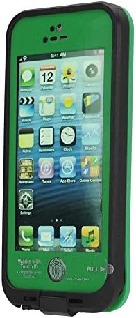 XGUARD Newest V4 Waterproof Shockproof Dirtproof Snowproof Fingerprint Scanner Full Protection Case Cover for Iphone 5s (Green)