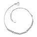 Stylish Statement: Sterling Silver Designer Inspired Fancy Link Silver Bead Bracelet