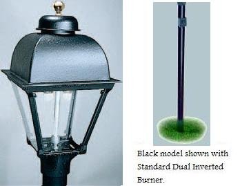Black In-Ground Lamp Installation Kit HJG-NO - Natural Gas
