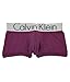 Calvin Klein Men's Underwear Steel Micro Low Rise Trunks, Regal Red/Crown Blue Wide Stripe, Medium