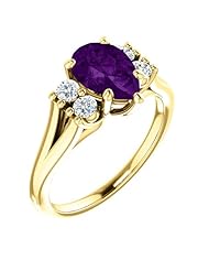 14K Yellow Gold 9.00x6.00mm Pear Cut Chatham Created Alexandrite and Diamond Ring -- LIFETIME WARRANTY