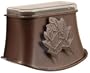Moonrays 95021 Solar Powered Plastic Post Side Lamp Light, Bronze