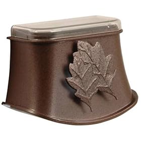 CCI Moonrays 95021 Solar Powered Plastic Deck Light New Orleans Style, Bronze
