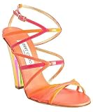 Jimmy Choo hot pink strappy leather 'Poppy' sandals