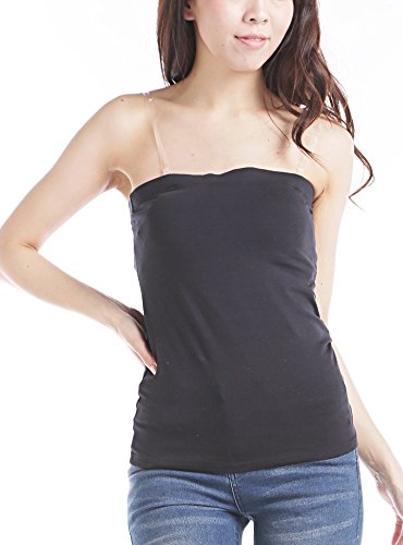(ディーループ)D-LOOP ベアトップ キャミソール レディース タンクトップ ノースリーブ ショート 肩紐 セクシー 春 夏 118075