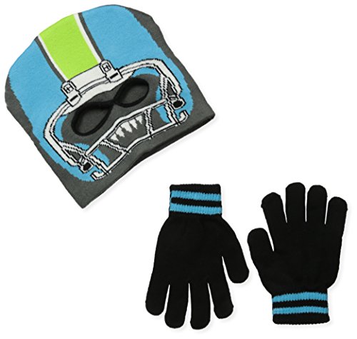Skr Club Big Boys' Football Helmet Facemask and Glove Set, Multi, One Size