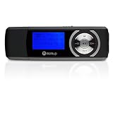 Memup Koon  MP3-Player mit FM-Tuner 2 GB schwarz gummiert