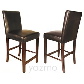 Click here to buy Espresso Pub Bar Stool by 10 Stars.
