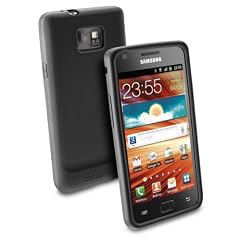 Cellular Line schwarze Silikonh�lle mit Schutzfolie f�r Samsung Galaxy S2 I9100 inkl. Mikrofasertuch
