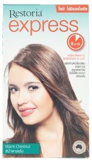 Restoria Express Warm Chestnut Color Cream 1 Set.