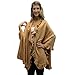 Luxury Divas Knit Poncho Shawl With Ruffled Edge