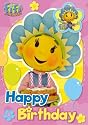 Fifi & the Flowertots Birthday Card & Badge 5x7"