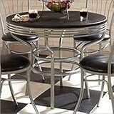 Soda Shoppe Round Black Dinette Table