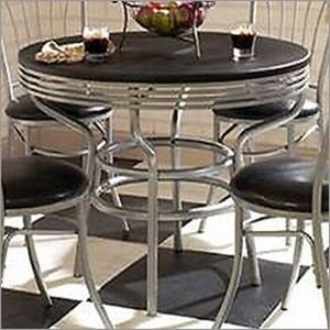 Kitchen: Black Soda Shoppe Round Table