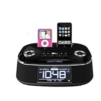 iLuv iMM173 Alarm Clock and Dual Dock for iPod and iPhone (Black)
