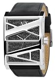 A|X Armani Exchange Men's Black Leather Strap Watch AX1037