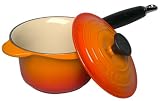 Le Creuset Enameled Cast-Iron 1-1 4-Quart Precision Pour Saucepan with Cover, Flame