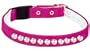 Pet Supply Imports Velveteen Jeweled Break Away Cat Collar, Pink, 12-Inch