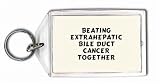 Beating Extrahepatic Bile Duct Cancer Together Keychain