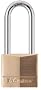 Master Lock 140DLH Solid Brass Keyed Different Padlock with 1-9/16-Inch Wide Body, 2-Inch Shackle