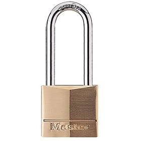 Master Lock 140DLH 1-9/16-Inch Solid Brass Lock with 2-Inch Shackle