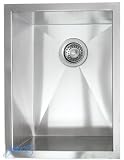 15 Inch Stainless Steel Undermount Single Bowl Kitchen / Bar / Prep Sink Zero Radius Design