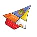 Pfaltzgraff Mondrian Christmas Tree Shaped 16-Inch Divided Server