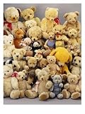 A Large Selection of Teddy Bears Decorative Art Giclee Poster Print, 18x24