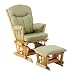 Baby : Regency Locking Glider and Ottoman Set - Natural/ Conran Sage