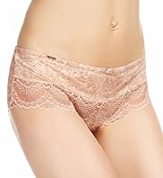 Autograph Faux Snakeskin Print Scallop Lace Shorts
