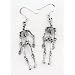 Moveable Sterling Silver Science SKELETON Bone Earrings