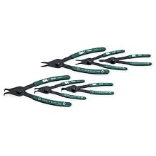 SK 7600 6 Piece Utility Grade .038-Inch, .047-Inch, .070-Inch, 0 Degree Tip, .038-Inch, .047-Inch and .070-Inch 90 Degree Tip Convertible Retaining Ring Plier Set