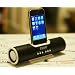 (GIFT BOXED) Ricco V6A Aluminum Portable Travel Docking Station Speaker Charger Compatible with ALL Generations of iPhone iPod Touch Nano Classic 2G 3G 3GS/3G 4 G4 S G2 G3 G5 G6 8GB 16GB 32GB 64GB - 3.5mm audio input for mobile phones laptops PSPs- Great for Gift (Metallic BLACK)