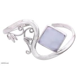 Chalcedony bracelet, 'Arabesque' by Chalcedony Bracelets