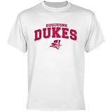 NCAA Duquesne Dukes White Logo Arch T-shirt