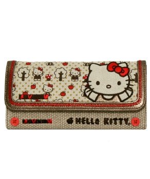 Hello Kitty Vintage Kitty and Apples Wallet