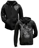 Apparel : Smashing Pumpkins Drifter Logo Guys Hoodie in Black - Ships in ''24'' Hours!
