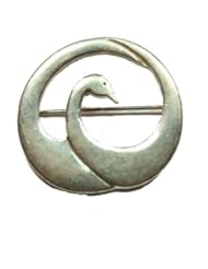 Sterling Silver Elegant Swan Pin / Pendant